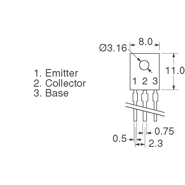 2SA1096AQ Panasonic Electronic Components  Transistors - Bipolaires (BJT) - Simples